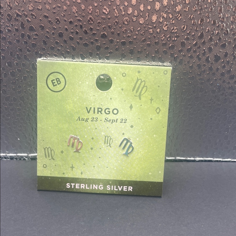 EARTHBOUND Virgo Sterling Silver Stud Earrings